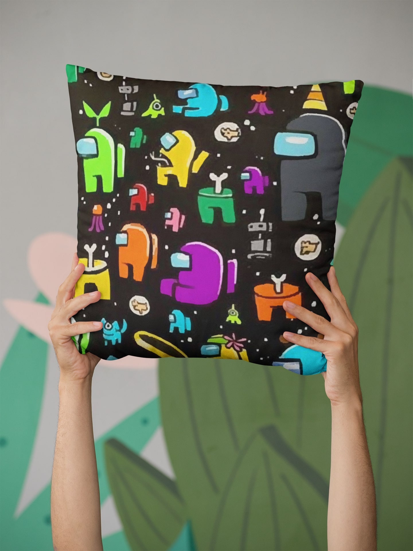 Among Us Pillow Case Cover Double Sided Square Pillow Case Etsy