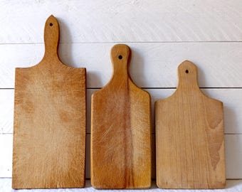 French Vintage Bread Board: Rustic Farmhouse Kitchen Decor