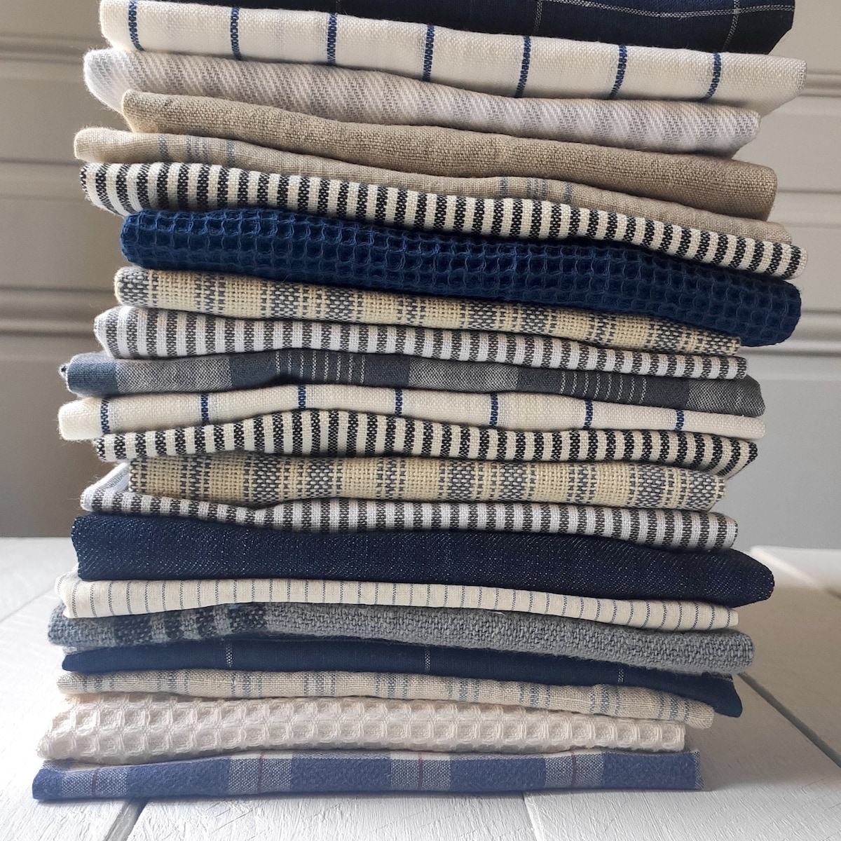 Farmhouse Tea Towels, Blue, White, Country Kitchen, Housewarming Gift - Etsy