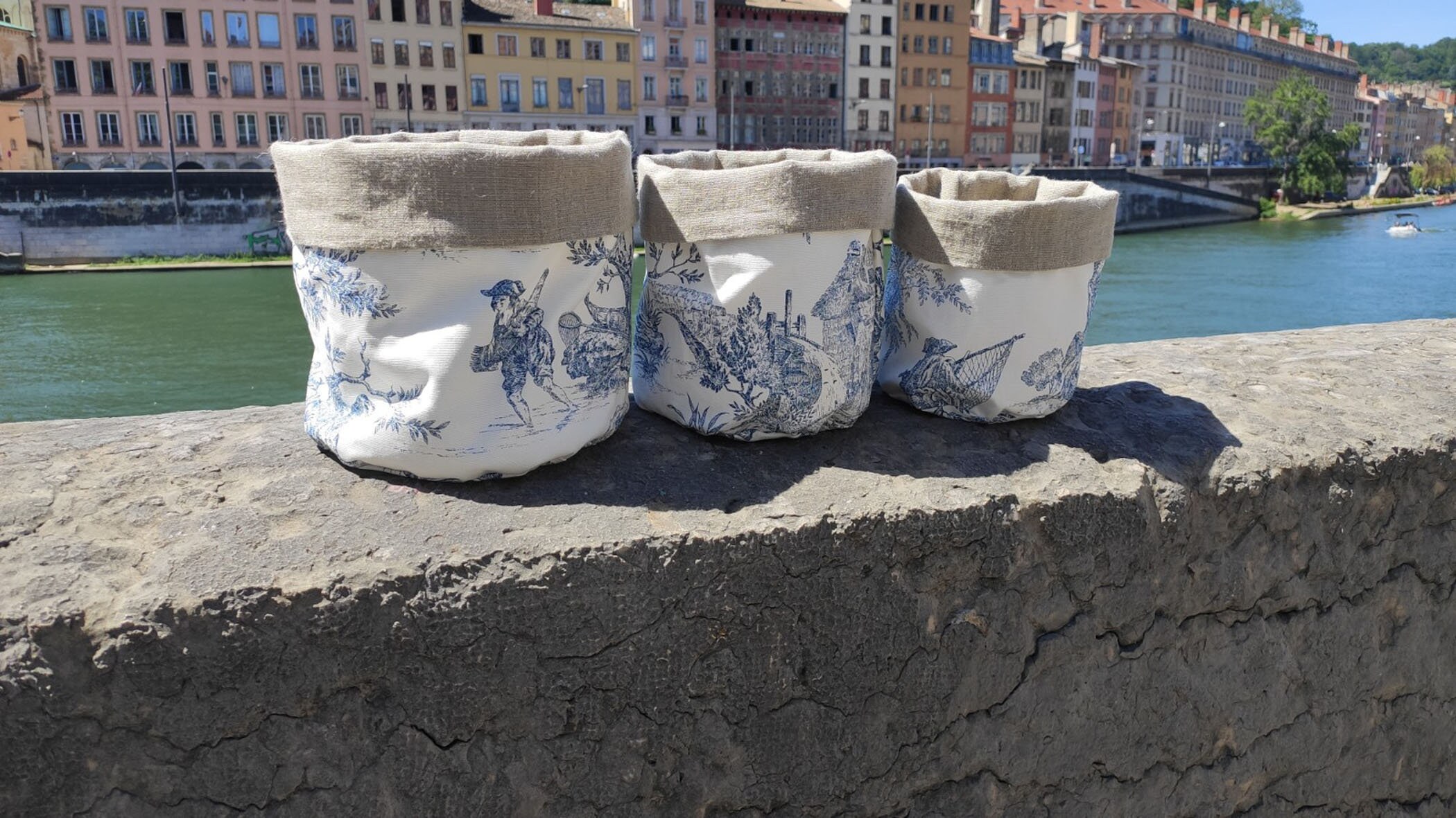 Cestas de tela cestas de anidación almacenamiento cocina | Etsy