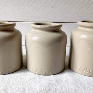 Authentic vintage French mustard pots