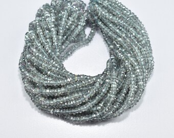 AAA Quality Mystic Topaz Faceted Rondelle Gemstone Beads 3mm - 4mm, Mystic Topaz Faceted Beads 16 Inch Strand