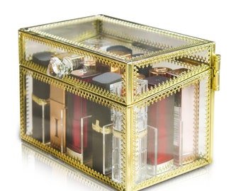 LORIINI Lipstick Holder 15 Spaces (removable dividers in a 3 x 5 arrangement) Lipstick Holder Lip Gloss Organizer