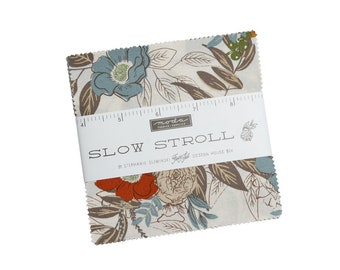 Slow Stroll by Stephanie Sliwinski of Fancy That Design House for Moda Fabrics Charm Pack 45540PP