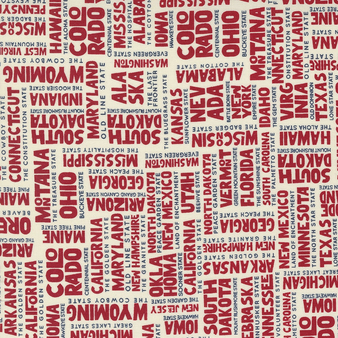 Stateside by Sweetwater for Moda Fabrics 55610-34 Apple Red - Etsy