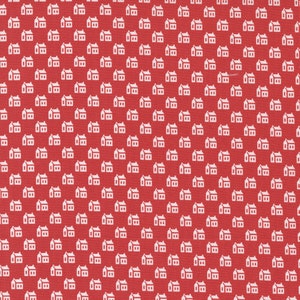 Christmas Stitched by Fig Tree & Co for Moda Fabrics 20447-14 Poinsettia