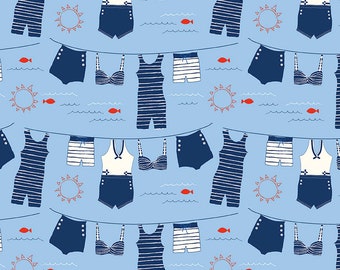 Red White & Bang by Sandy Gervais for Riley Blake Designs C11520 Blue
