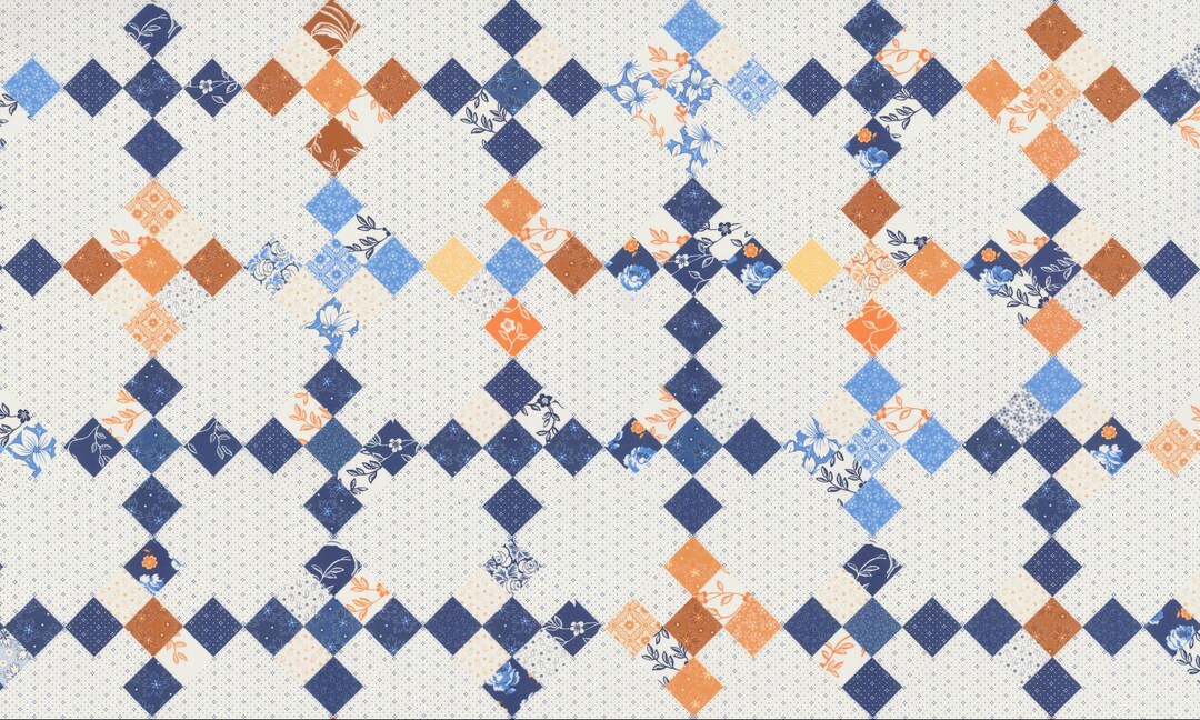 Denim & Daisies by Fig Tree and Co for Moda Fabrics Patchwork Panel ...