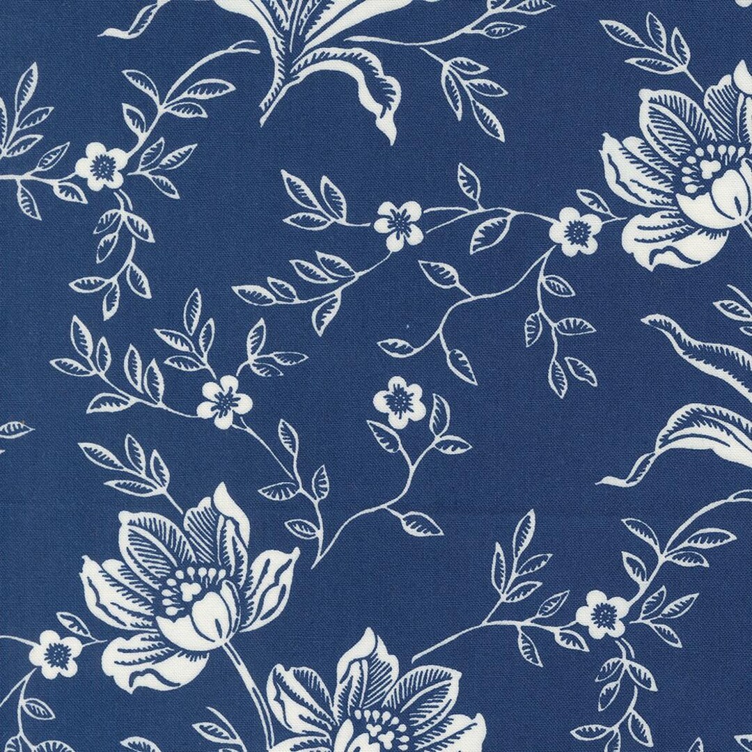 Demin & Daisies by Fig Tree and Co for Moda Fabrics 35380-18 Midnight ...
