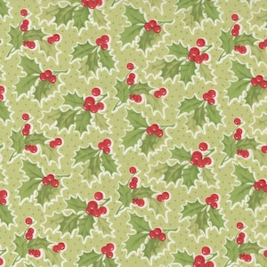 Christmas Stitched by Fig Tree & Co for Moda Fabrics 20442-13 Evergreen