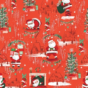 Twas by Jill Howarth for Riley Blake Designs SC13460 Red