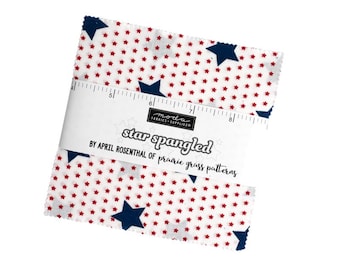 Star Spangled by April Rosenthal for Moda Fabrics, Item Number 24170PP Charm Packs