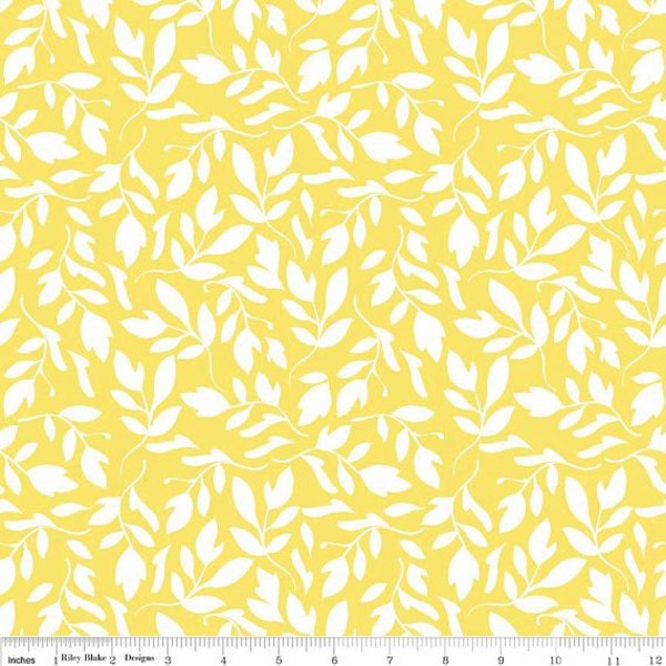 Primrose Garden by Carina Gardener for Riley Blake, Item number C4043 Yellow. Sold by the half yard.