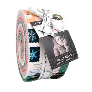 Tiny Christmas by Lizzy House for Moda Fabrics. Item number 37130JR Jelly Roll