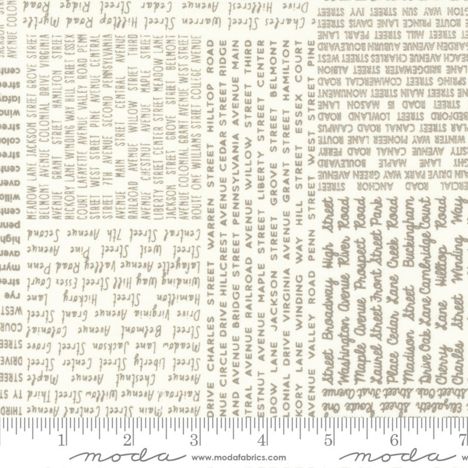 Main Street by Sweetwater for Moda Fabrics 55641-14 Vanilla Taupe - Etsy