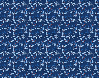 Red White & Bang by Sandy Gervais for Riley Blake Designs C11527 Navy