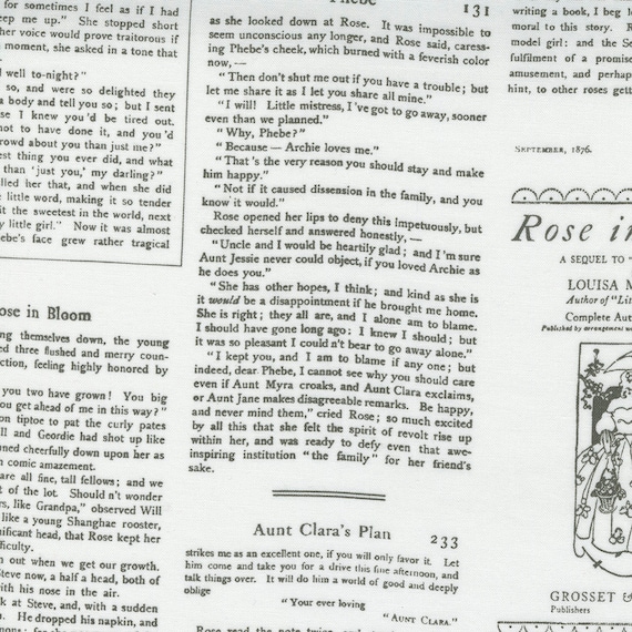 Love Note - Alcott Book Pages in Cloud Love Note - Alcott Book Pages in Cloud