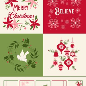 Once Upon A Christmas by Sweetfire Road for Moda Fabrics Panel 43168-11 Snow