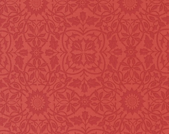 Christmas Stitched by Fig Tree & Co for Moda Fabrics 20446-15 Pomegranate