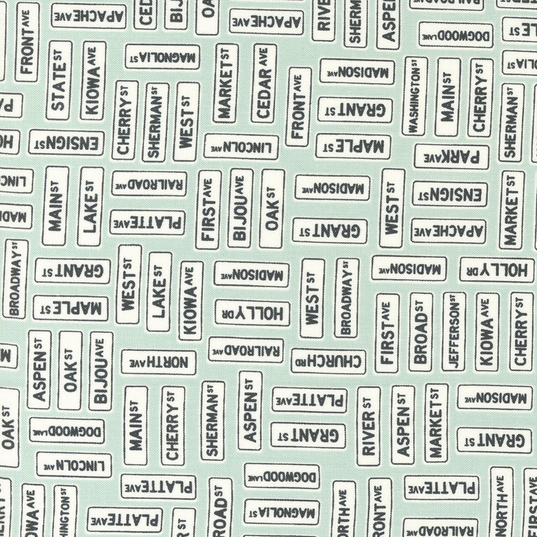 Main Street by Sweetwater for Moda Fabrics 55643-22 Sky - Etsy