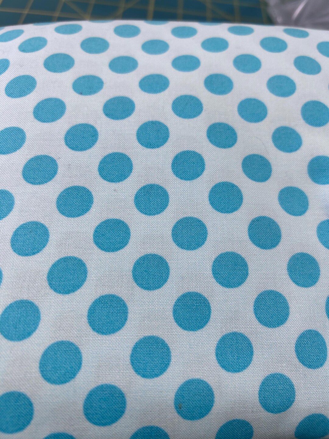 Small Dots Light Aqua With Aqua Dots for Riley Blake