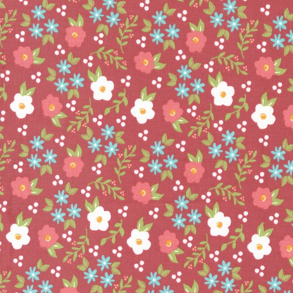 Bountiful Blooms by Sherri & Chelsi for Moda Fabrics 37661-16 Rose
