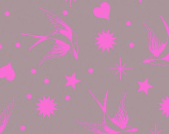 Neon Fairy Flakes - Neon True Colors by Tula Pink for Free Spirit Fabrics PWTP157 Mystic