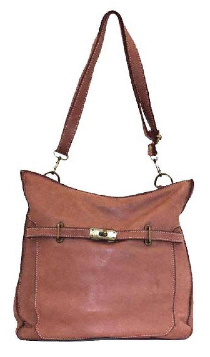 BZNA Bag Salma Pink Italy Designer Women/'s Handbag Leather Bag Shoulder Bag Leather Shopper New