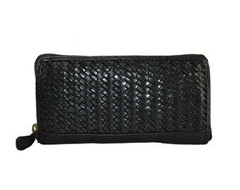 BZNA Berlin Daisy Black Wallet Leather Wallet Purse Clutch