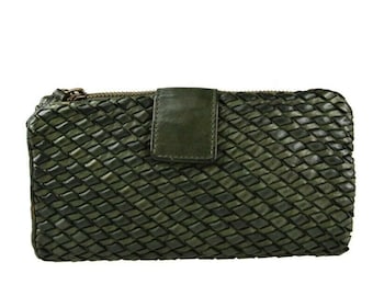 BZNA Berlin Karla Grün Wallet Leather leather wallet purse clutch