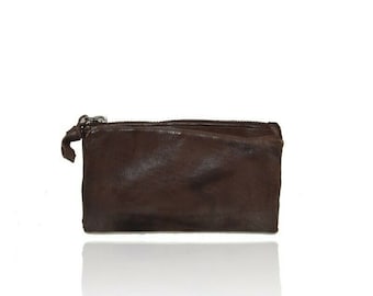 BZNA Berlin Sadia Brown Wallet Portefeuille en cuir en cuir pochette sac à main