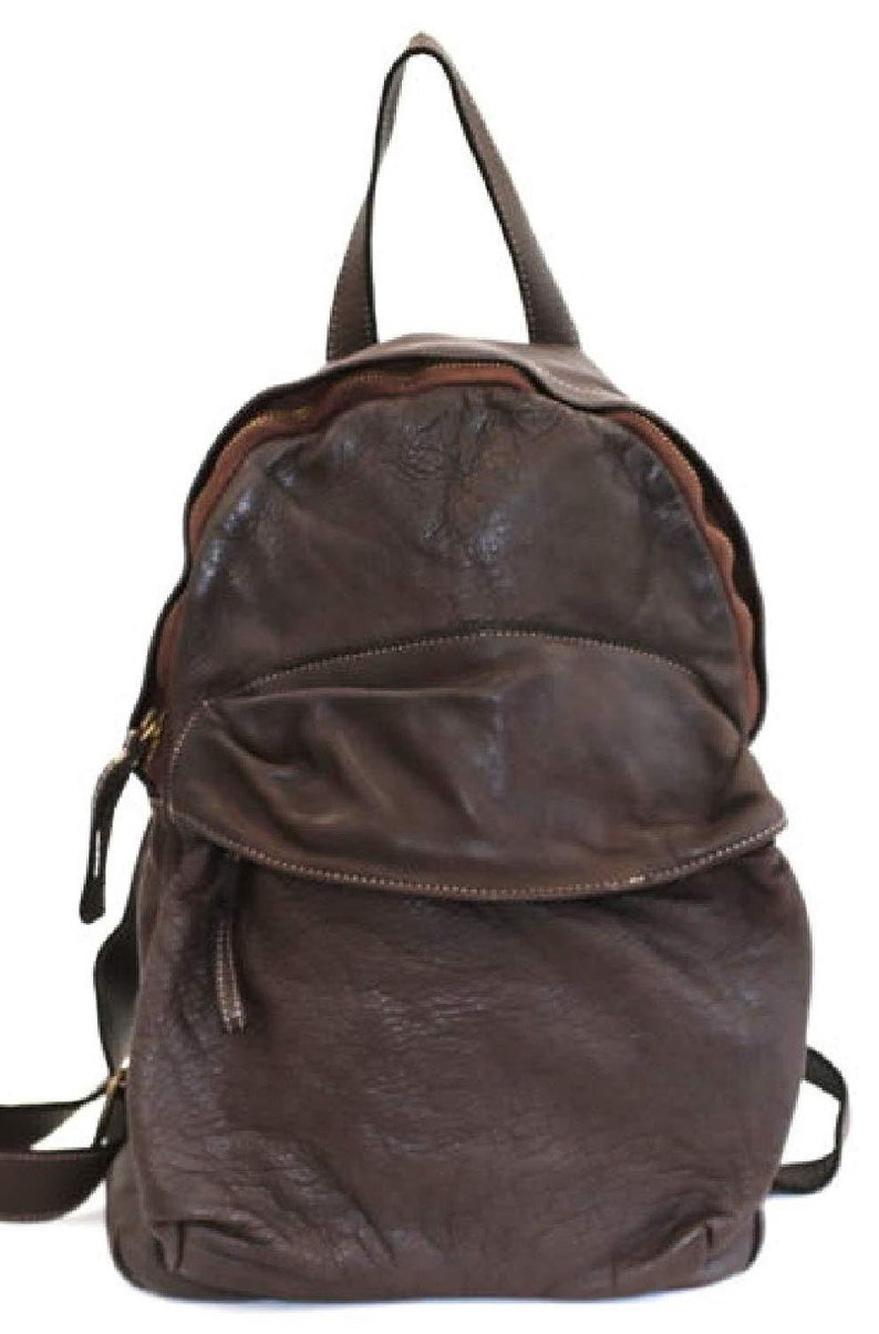 BZNA Bag Noah brown moro backpacker designer backpack women/'s handbag shoulder bag leather Nappa ItalyNew
