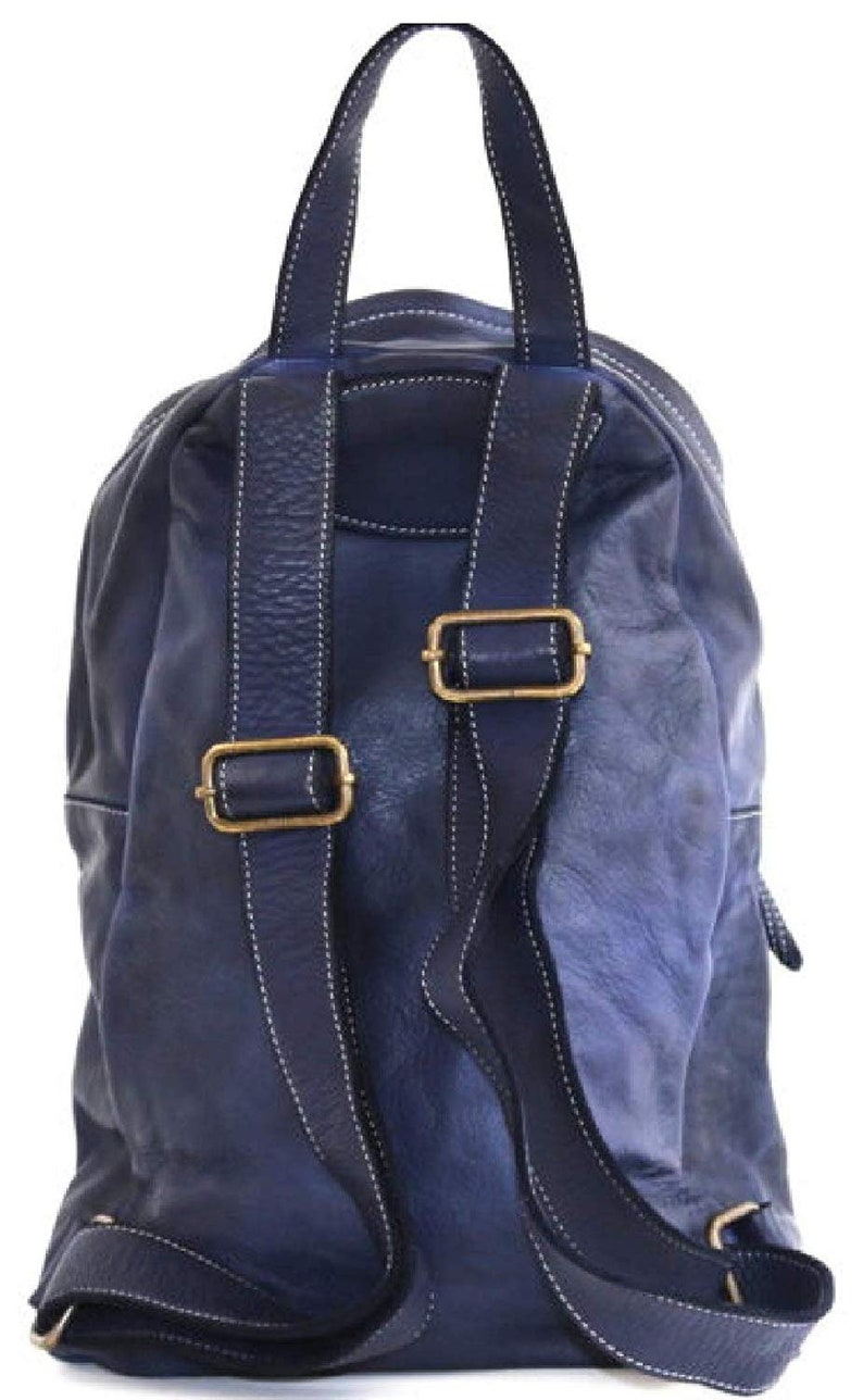 BZNA Bag Noah brown moro backpacker designer backpack women/'s handbag shoulder bag leather Nappa ItalyNew