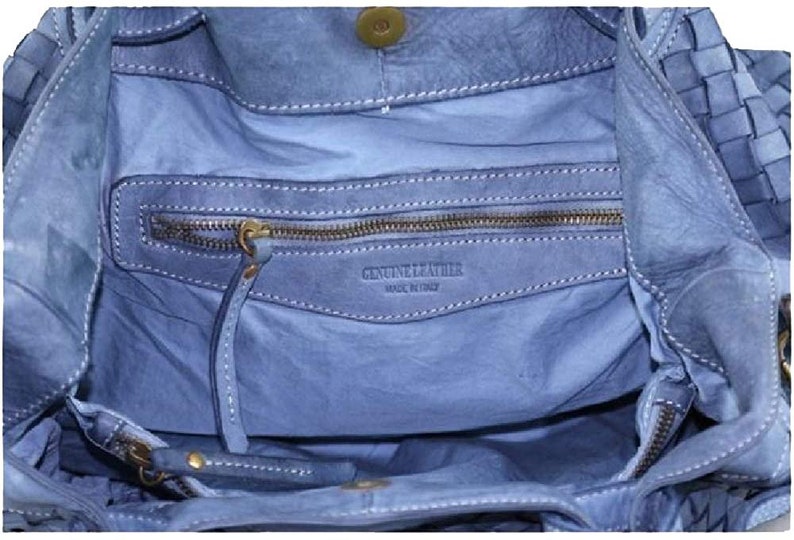 BZNA Bag Fina small beige Lederfarben Italy Designer Damen Handtasche Schultertasche Tasche Schafsleder Shopper Neu Bild 6