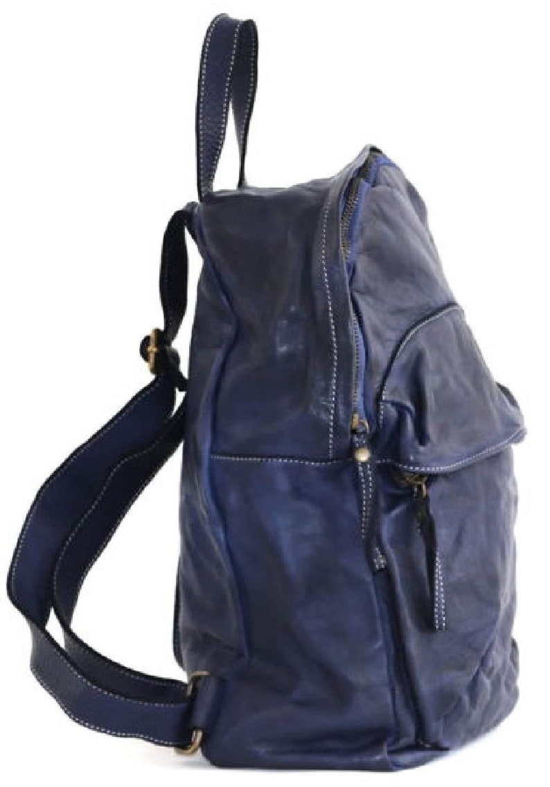 BZNA Bag Noah brown moro backpacker designer backpack women/'s handbag shoulder bag leather Nappa ItalyNew