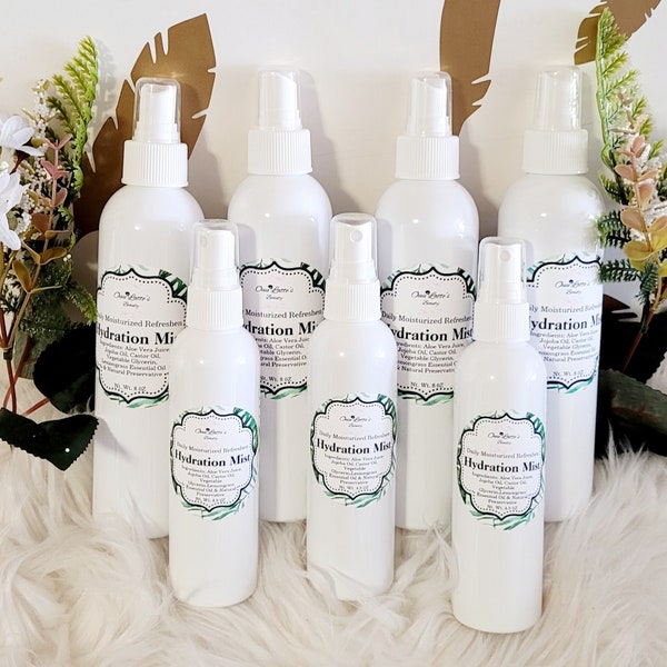 HYDRATION MIST/Daily Moisturized/All Natural/Refreshen/Lemongrass/Hydrates Dry Hair/Stimulates Hair Growth