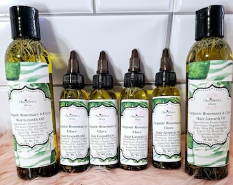 ORGANIC ROSEMARY & CLOVE Hair Growth Oil