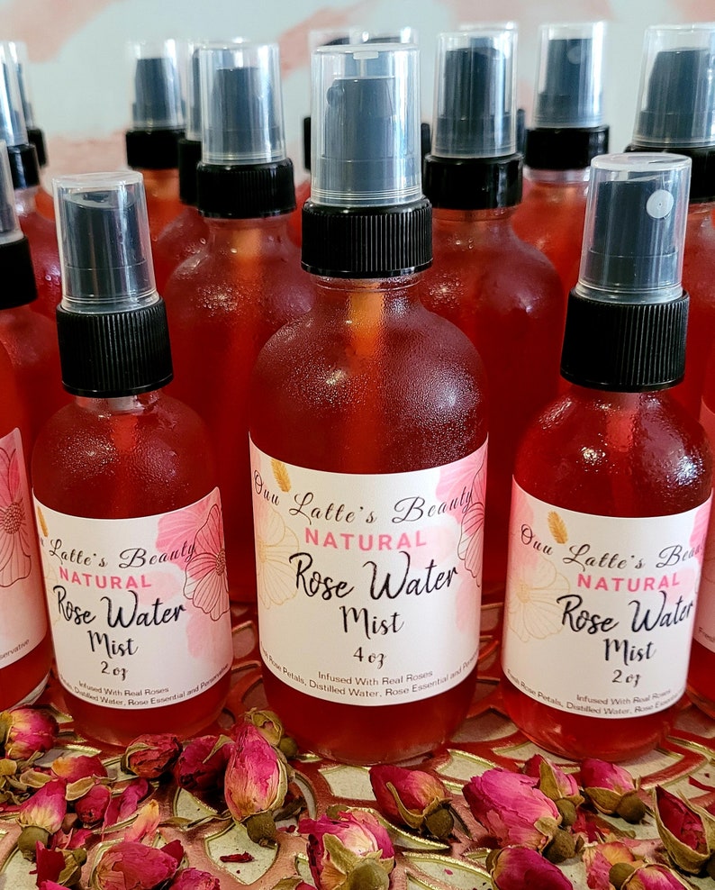 ROSEWATER MIST Infused With Rose Petals/ Refreshing/Toner image 4