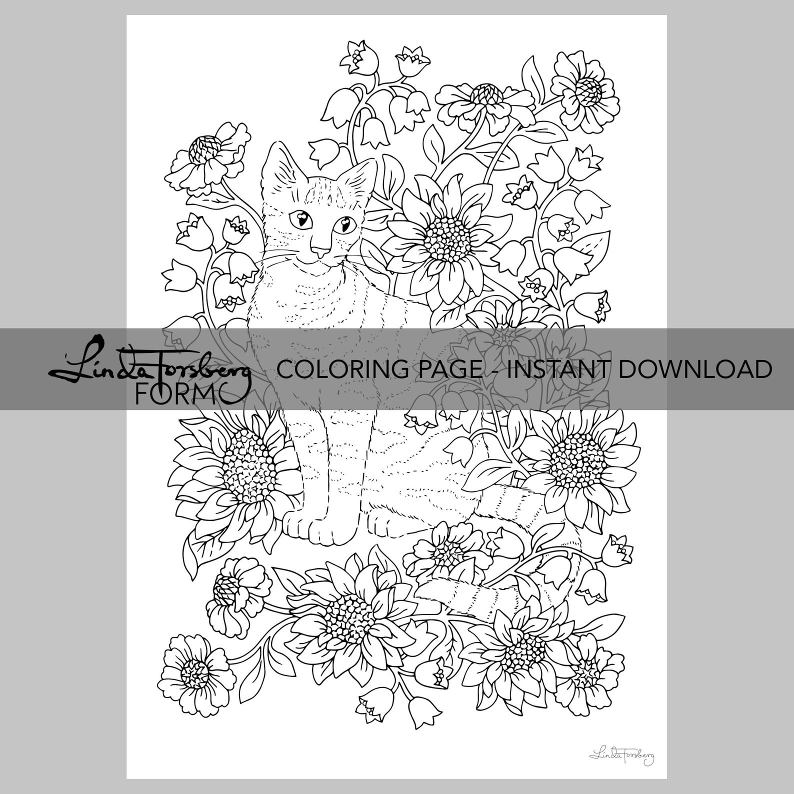 Serendipity PDF Printable Coloring Page Instant Download - Etsy Canada