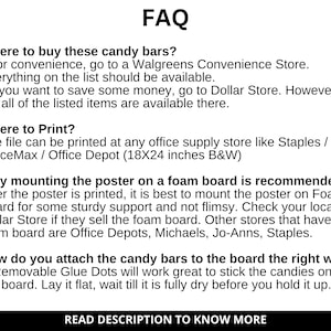 a white poster with a black and white text description