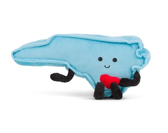 North Carolina State Plush —  Graduation Gifts, Dorm Decor, Mother's Day, Unique Gifts for Her | Charlotte, Raleigh, Durham, Asheville