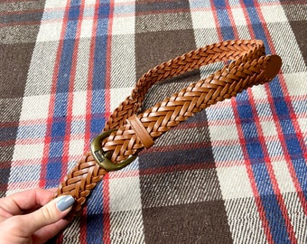 thin braided belt