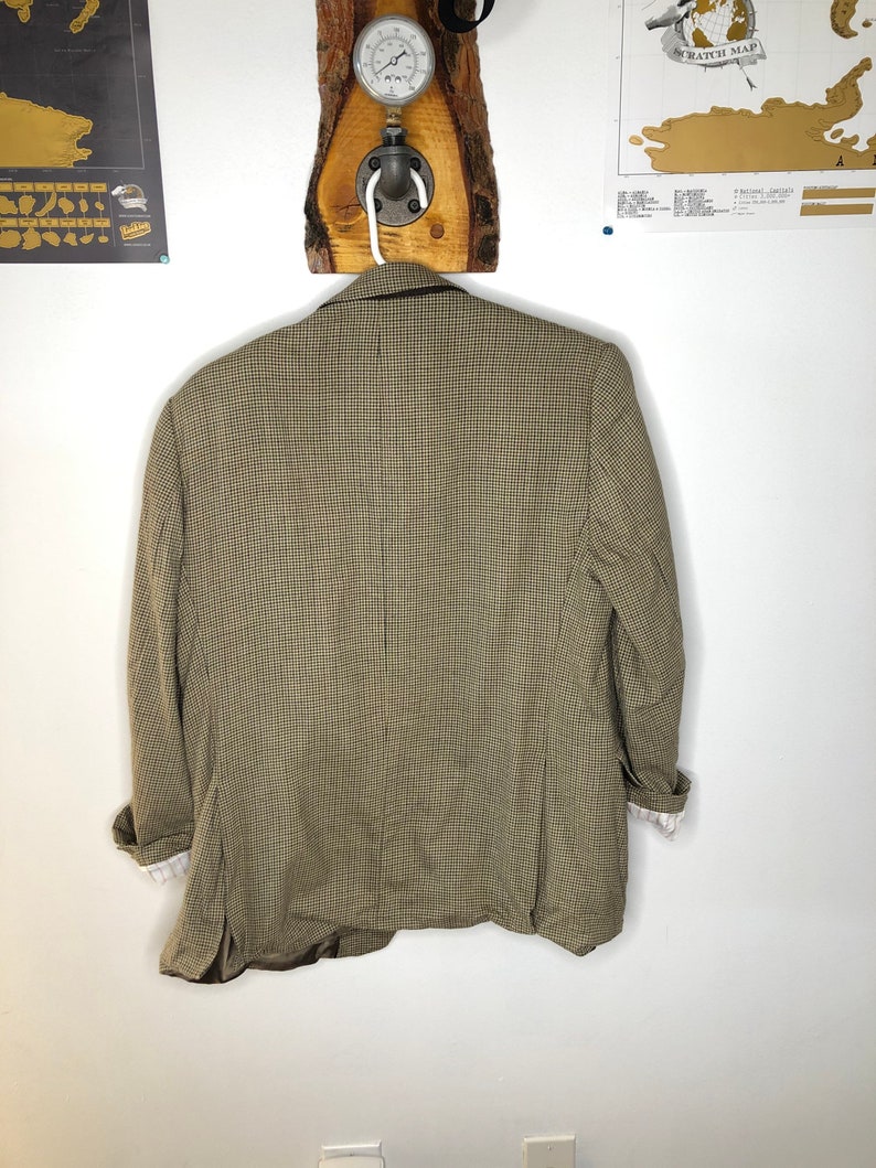 Vintage houndstooth wool blazer