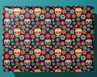 Day of the dead Wrapping Paper  - Día de Muertos - Hand made gift wrap