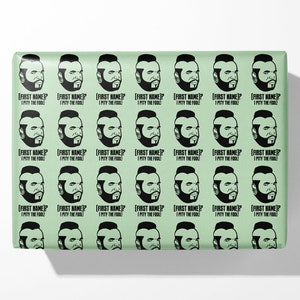 Personalisiertes Mr T Geschenkpapier - Handbemalt