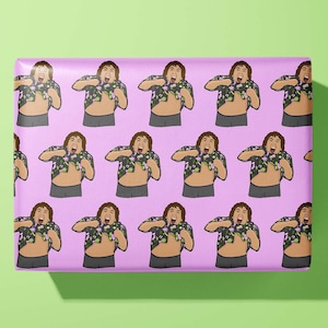 Chunk | Goonies Wrapping Paper - Truffle Shuffle - Hand Illustrated - Hand Made