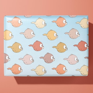 Hilda geïnspireerd inpakpapier | Cadeaupapier - Woffs - Hand geïllustreerd