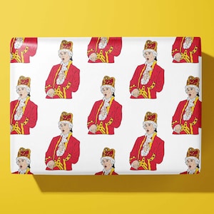 Hamilton Wrapping Paper / Gift Wrap - Hand Illustrated - King George