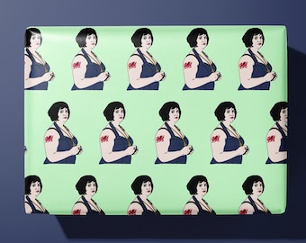 Nessa Wrapping Paper - Gavin & Stacey - Hand Illustrated