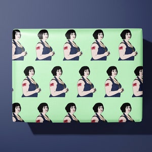 Nessa Wrapping Paper - Gavin & Stacey - Hand Illustrated